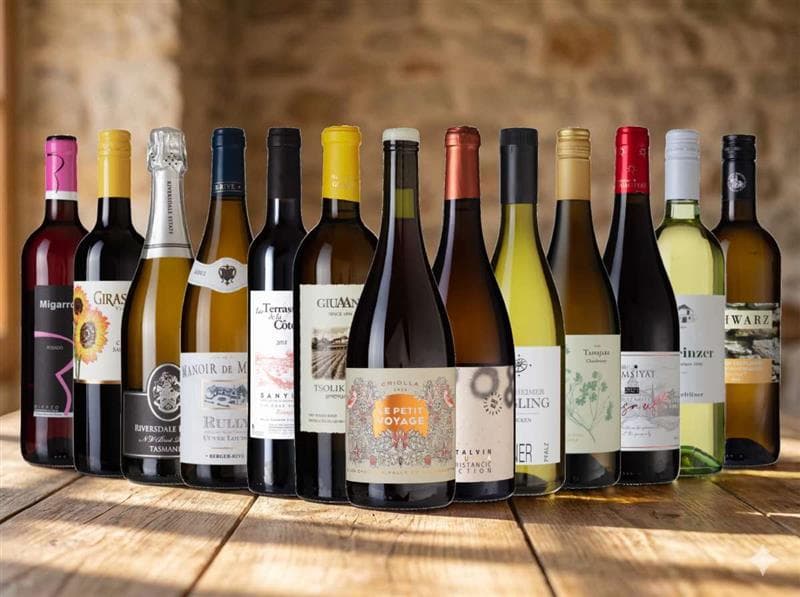 Wine bottles collection